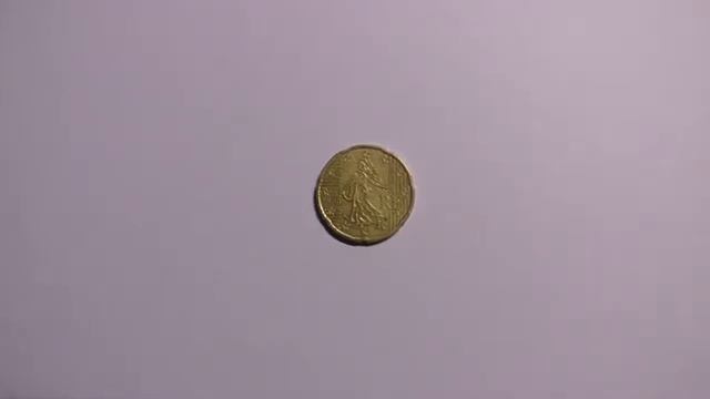 Монета 20 Евроцентов 1999 года выпуска. Франция. смотреть онлайн