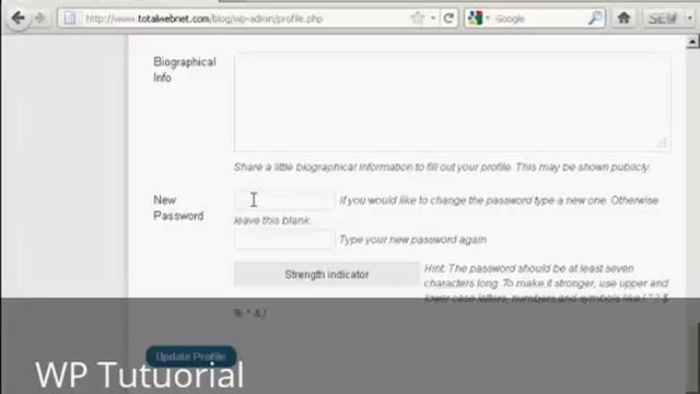 Video 35 How to Change Your PW in WordPress Admin смотреть онлайн