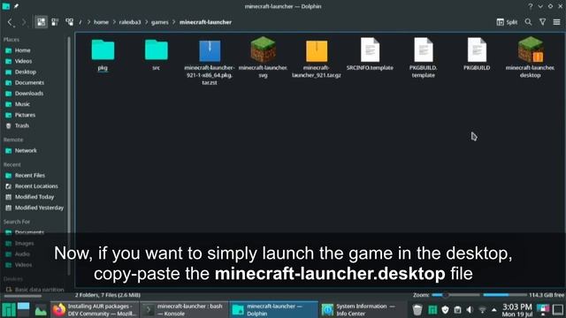 Install Minecraft (launcher) on Arch Linux смотреть онлайн