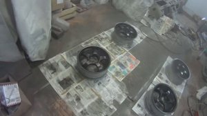 Краска Хром (с хром эфектом) тест на дисках.