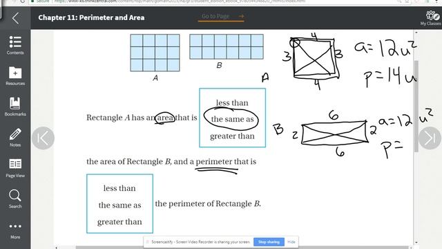 Third Grade - Go Math - Chapter 11 test review - part 2 смотреть онлайн