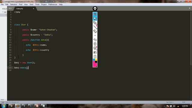 Member Access Operator in OOP (PHP)-Part-5 смотреть онлайн