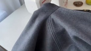 Шьем простое пальто без подкладки с большим шалевым вторником. Выкройка пальто.