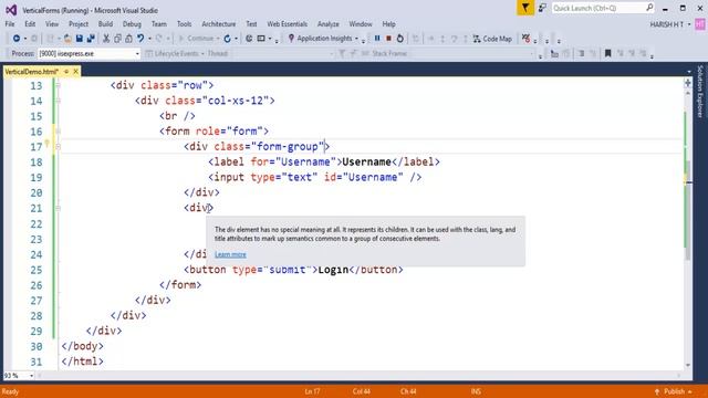 Bootstrap Chapter 17 - Bootstrap Forms – Vertical form Part 1 смотреть онлайн