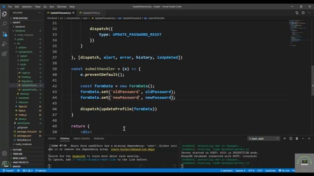 React js Tutorial # 81| How to Update User Password in ReactJs |E-Commerce site смотреть онлайн