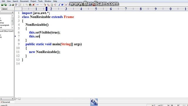 How to create a non resizale window in java awt or swings смотреть онлайн