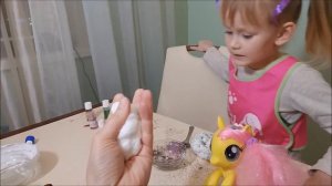 💨Флаффи слайм с блестками из пены для бритья 💨легко и просто 💨самый лучший рецепт