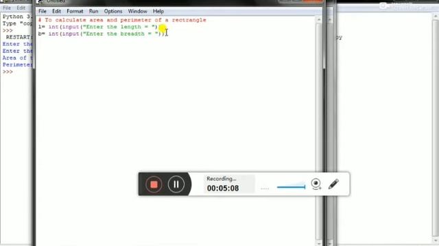 How to : Make Area and Perimeter calculator in python for beginners смотреть онлайн