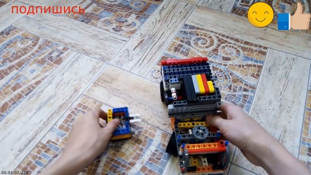 Лего мусоровоз самоделка из техника. смотреть онлайн