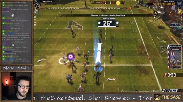 Dump-off: best skill in the game! Blood Bowl 2 Highlight (the Sage) смотреть онлайн