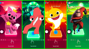 Pinkfong VS Alphabet Lore VS Baby Shark VS The Incredibles Coffin Dance EDM Rush Tiles Hop
