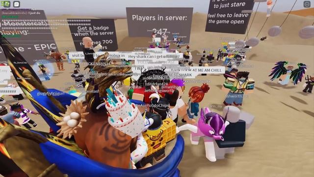 700 players in 1 roblox game server! [WARNING LAGGY] смотреть онлайн