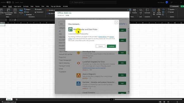 How to add Mini Calendar and Date Picker in Excel смотреть онлайн