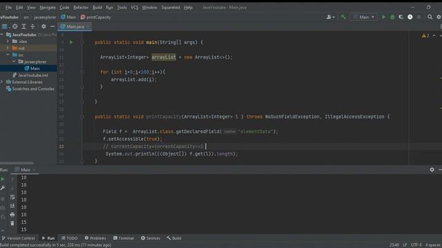 Internal Implementation of Capacity calculation in Array List смотреть онлайн