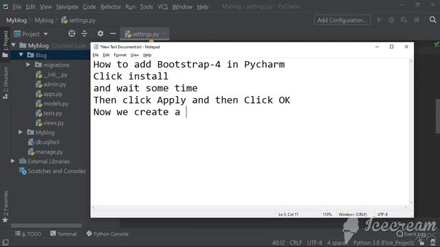 How to add Bootstrap-4 in Pycharm смотреть онлайн