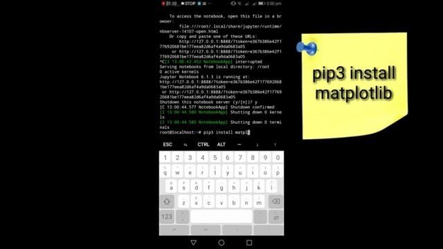 how to install matplotlib in termux смотреть онлайн