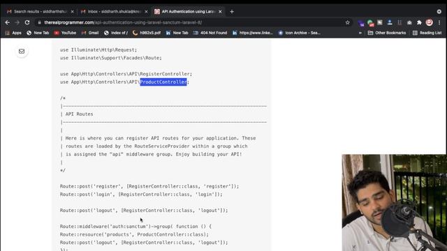 Laravel 8 REST API With Sanctum Authentication смотреть онлайн