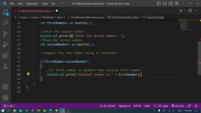 How to find greatest number in java | Java program | conditional statement | смотреть онлайн