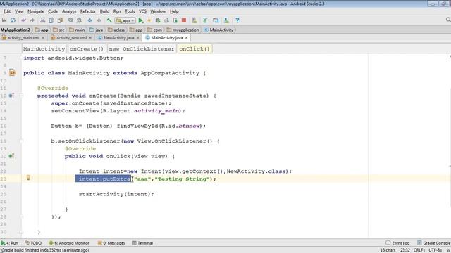 Android Development in Urdu-14b | Passing Data between Activities using Intents | Jahan Numma смотреть онлайн