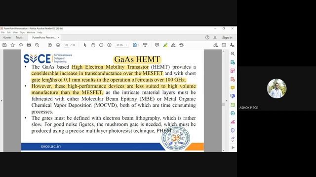 Electron Devices | Lecture-87 | Gallium Arsenide HEMT смотреть онлайн