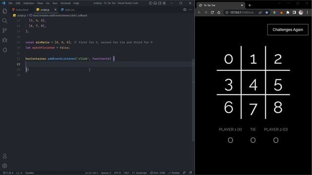 Learn How To Create Tic Tac Toe Using Only HTML, CSS and JavaScript! смотреть онлайн