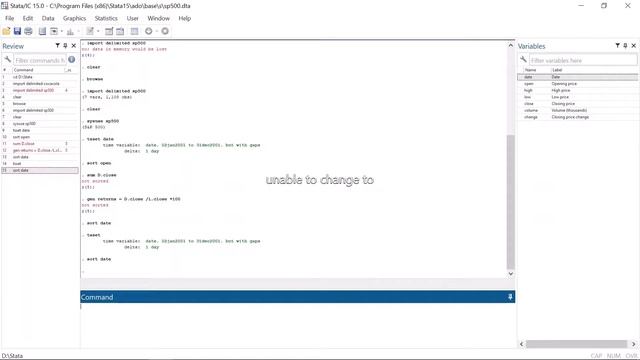More most common error messages in Stata смотреть онлайн