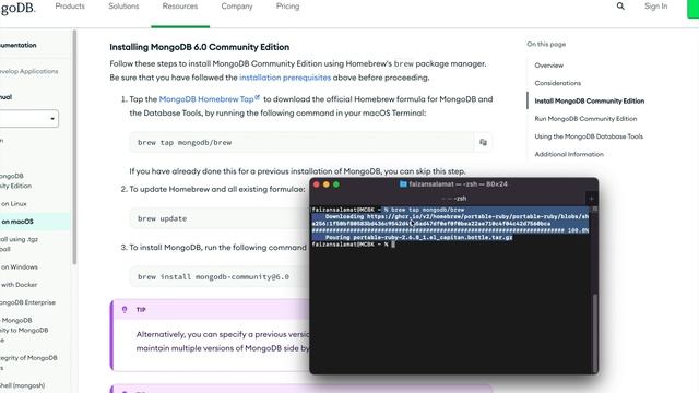 Installing MongoDB Using HomeBrew смотреть онлайн