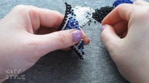 МК #1. Галстук из бисера. Бисероплетение. Beadwork. Part 1 of 3.