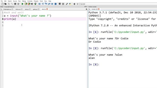 Learn | Python | After Scratch | Ask | Wait | Input смотреть онлайн