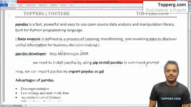 Python Programming | Pandas Introduction | Series and DataFrame смотреть онлайн