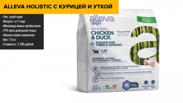 ТОП—5. Лучшие корма для [кастрированных] стерилизованных кошек. Рейтинг 2024 года!