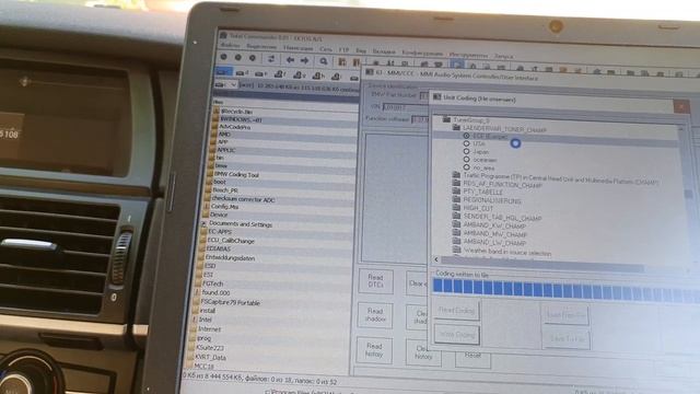 Кодируем бмв х5 с америки на европу, отключаем рыжики и меняем шкалу радио.mp4 смотреть онлайн