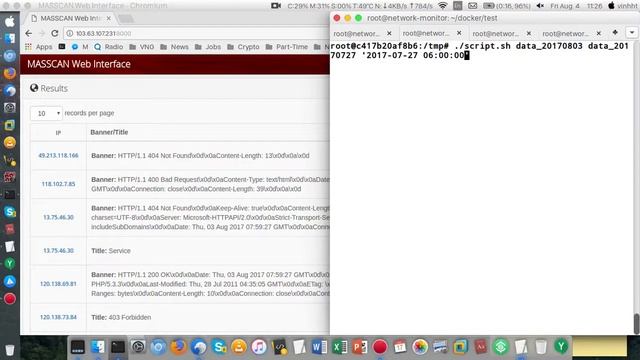 Masscan Web Interface on Docker (Ubuntu Server 16.04) смотреть онлайн