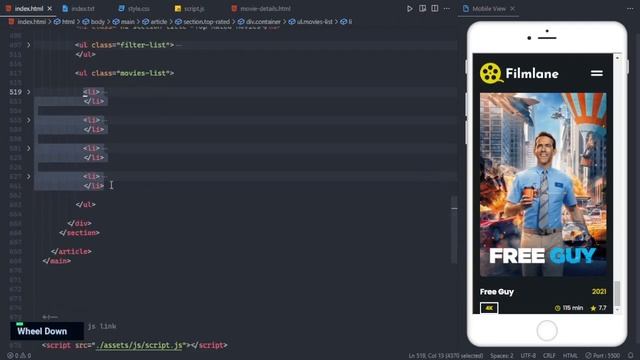 Create an Amazing Movie Website Using HTML CSS Javascript смотреть онлайн