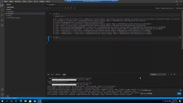 VS Code 新增*.ipynb檔並執行 print("Test") смотреть онлайн
