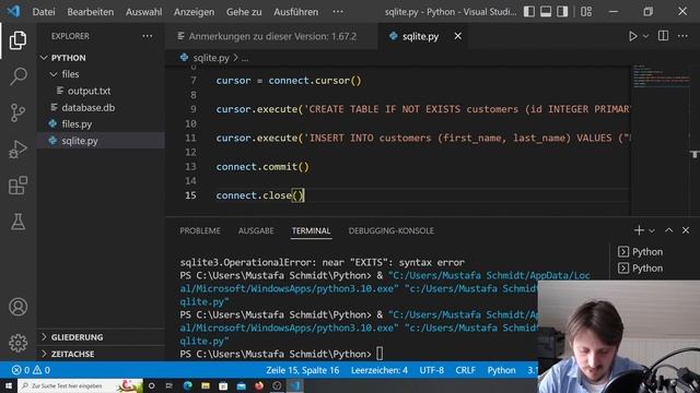 Python Tutorial 10: SQLite Connection смотреть онлайн