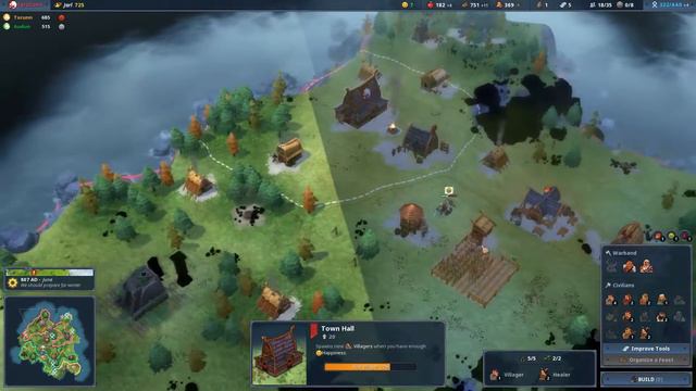Игра Northgard обзор геймплея, летсплей, прохождение на русском. Разгром противника #3 смотреть онлайн