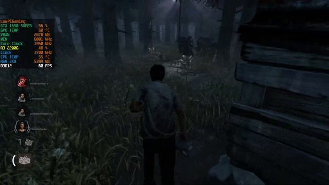 Dead by Daylight | GTX 1650 Super + Ryzen 3 2200G | 1080p смотреть онлайн