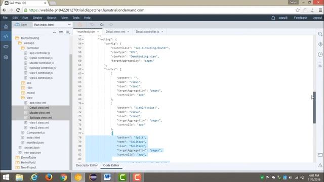 SAPUI5 - Routing in Split Screen Application смотреть онлайн