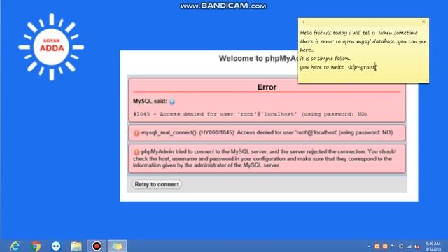 Access denied for user 'root'@'localhost' using password yes смотреть онлайн