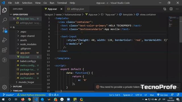 Vue Native. Ecuación de segundo grado. Primera parte. смотреть онлайн