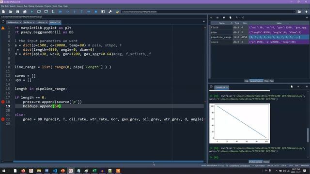 Pipeline Pressure Drop Calculation ( Python - PSAPY- Beggs and Brill) смотреть онлайн