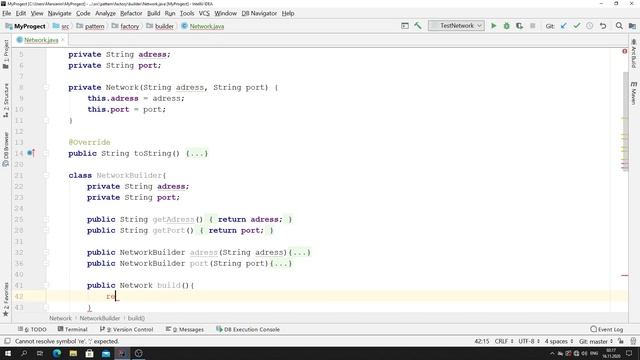 Java - урок 46.4 (Паттерн "Строитель" (builder)) смотреть онлайн