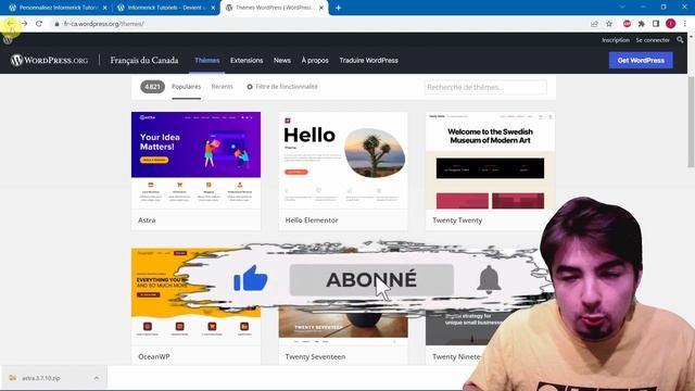 Créer un site Wordpress #5 - Installer un thème Wordpress (2023) смотреть онлайн