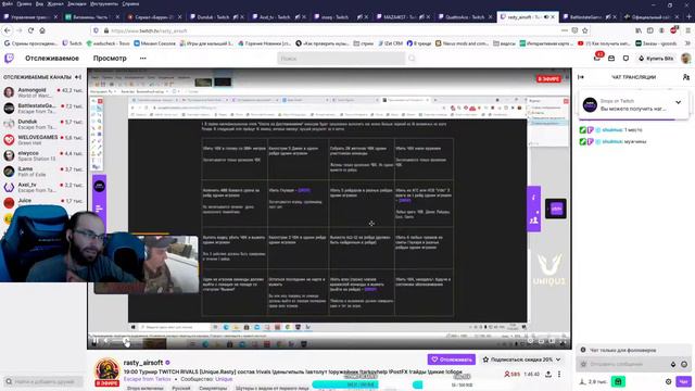 Стрим/Escape From Tarkov/Смотрим турнир/Болеем за наших/Twitch Rivals Europe смотреть онлайн