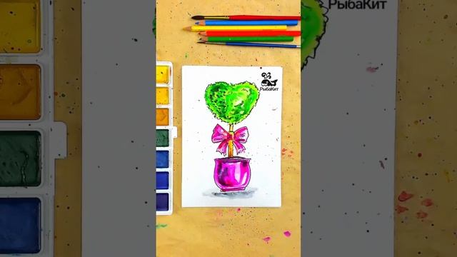 РыбаКит рисуем АКВАРЕЛЬЮ смотреть онлайн