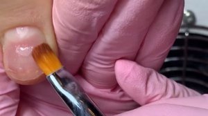 Наращивание коротких ногтей БЕЗ ФОРМ | Укрепление ногтей гелем | Популярный дизайн ногтей