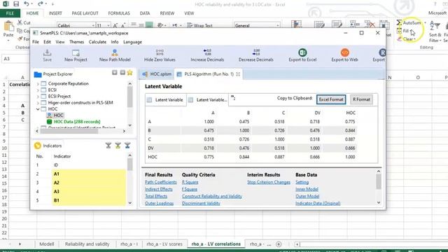 Lesson 34: Reliability and validity for HOC with 3 LOC in #smartpls смотреть онлайн