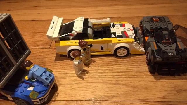 Lego Car Chase Audi Quattro VS McLaren