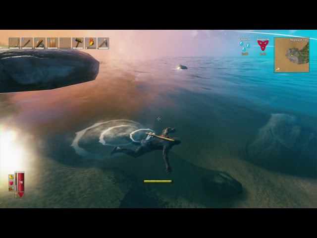 Valheim. День 3. В поисках кремня. Первое уничтожение большого тролля. смотреть онлайн